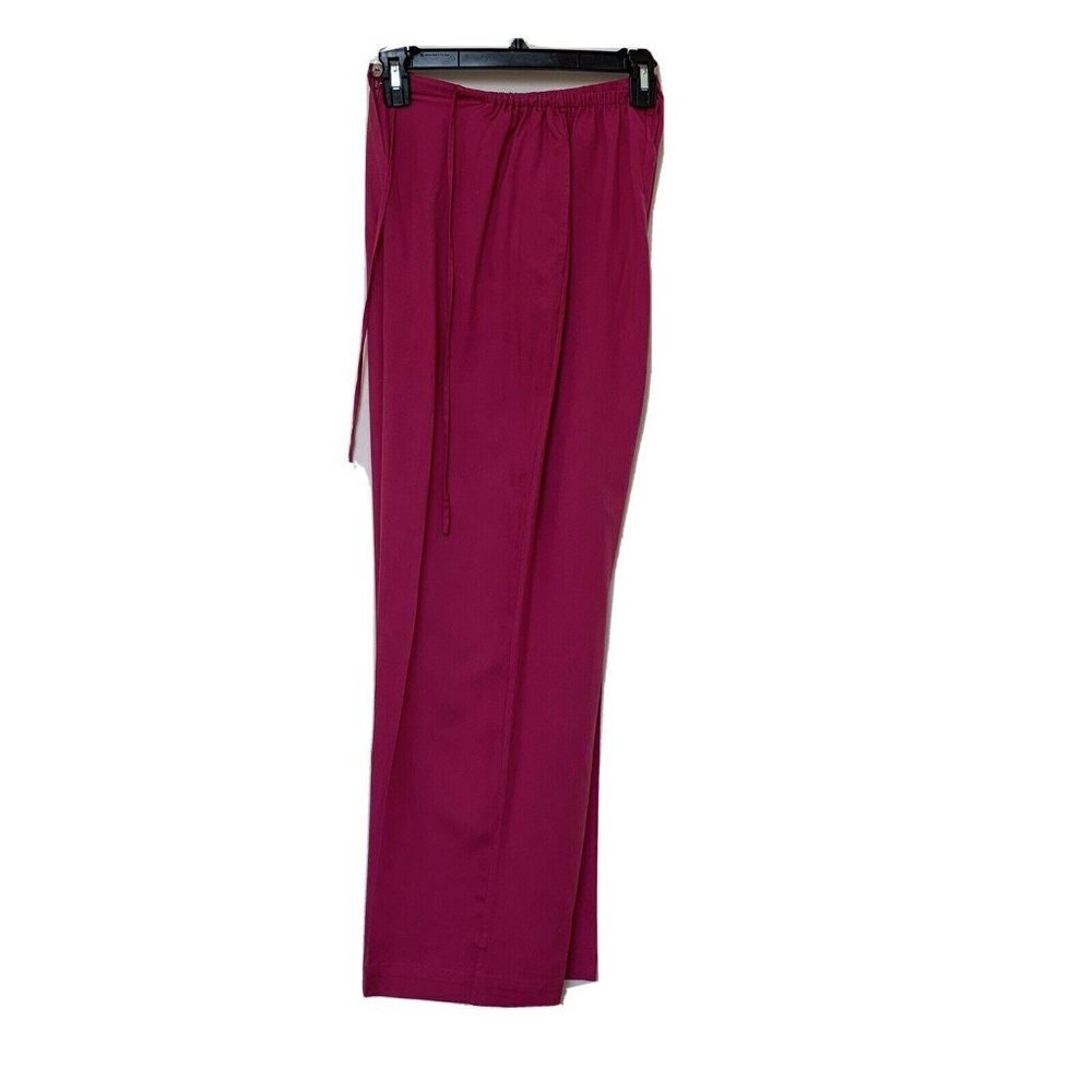Amanda Smith Sz Med Pure Silk Pink Womens Pants
